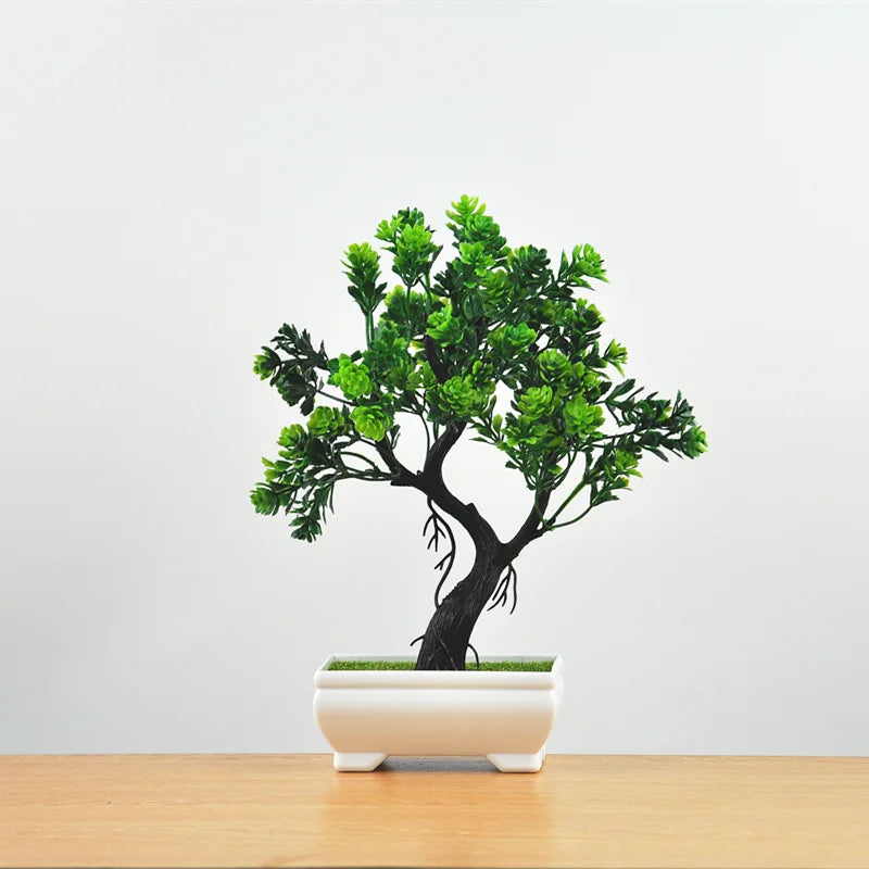 Liten Träkruka Bonsai Växter