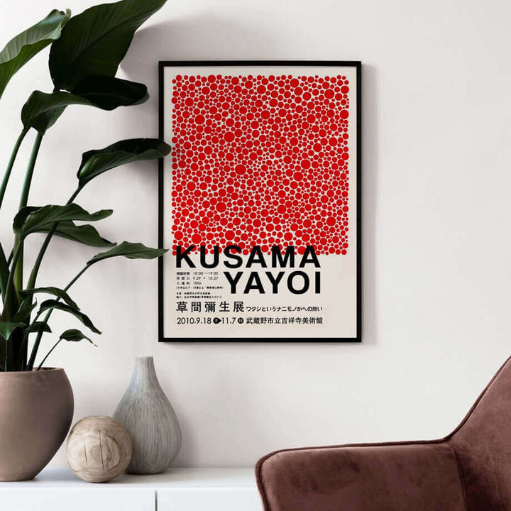 Yayoi Kusama Abstrakt Premium Affisch