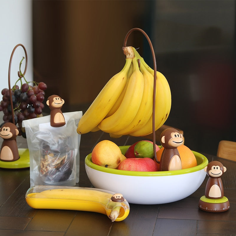 Apformad Kök Bananhängare Ställ