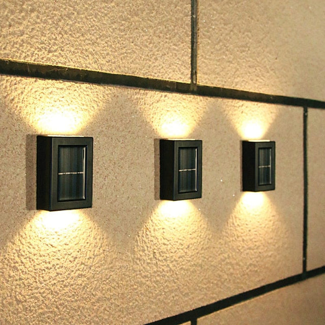 Solenergidriven terrassvägglampa