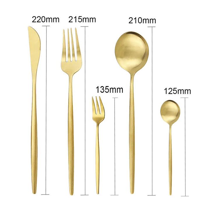Högkvalitativt Bestickset i Rostfritt Stål för 6 Personer - Elegant Bestickkollektion