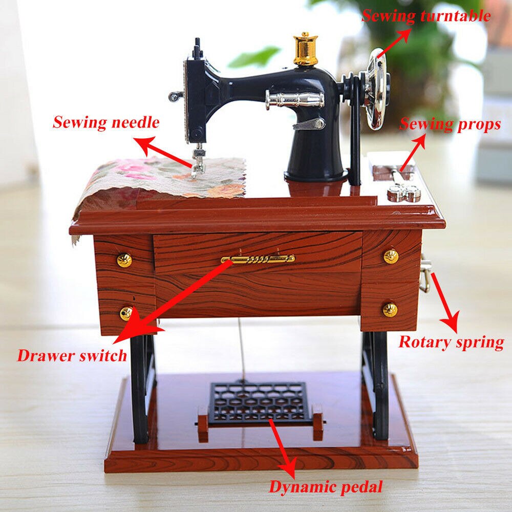 Mini Craft Retro Symaskin Dekor