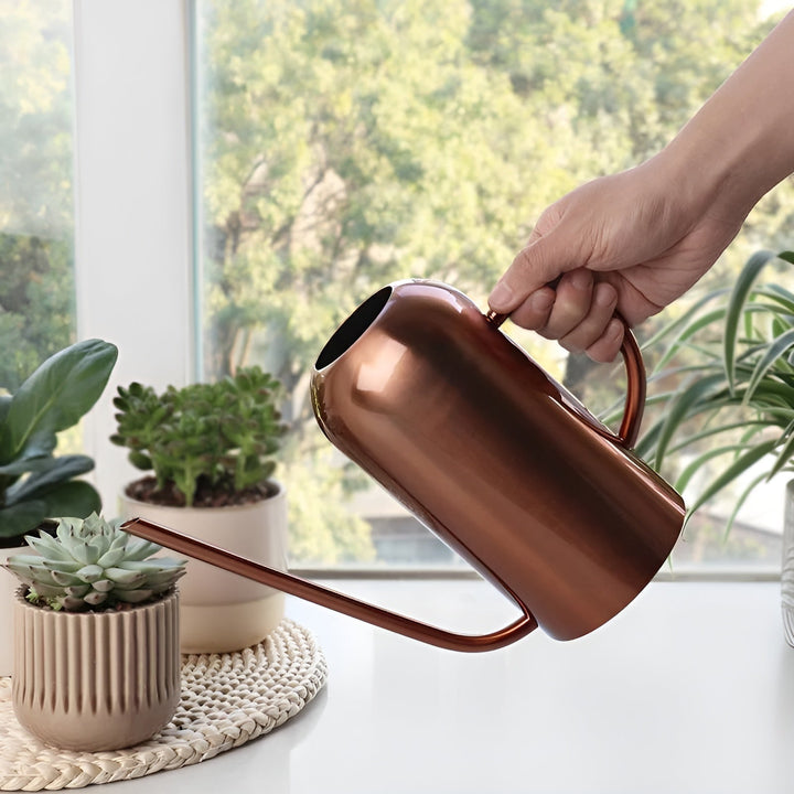 Rostfri Stål Hällare - 1.5L Lång Vattnare för Växter och Blommor
