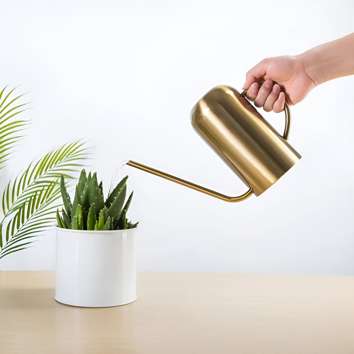 Rostfri Stål Hällare - 1.5L Lång Vattnare för Växter och Blommor