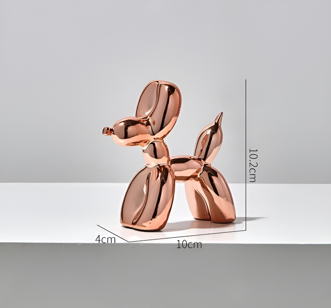 Ballongvalp Konst - Kreativ Ballonghund Design för Heminredning