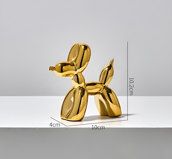 Ballongvalp Konst - Kreativ Ballonghund Design för Heminredning