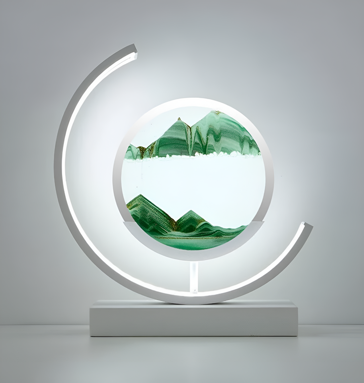 Sandscape - Flödande Sand LED Lampa 3D Kvicksand Nattljus