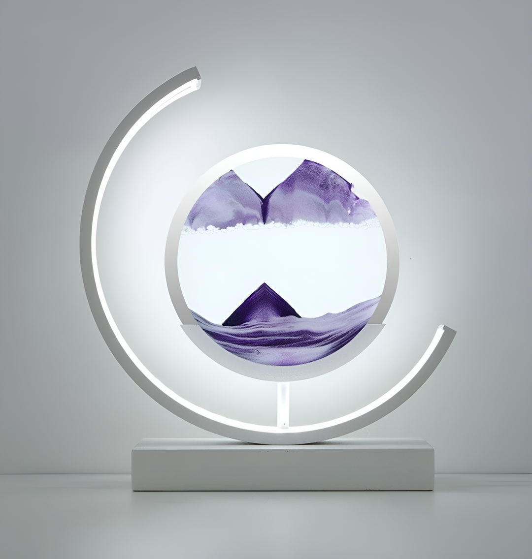 Sandscape - Flödande Sand LED Lampa 3D Kvicksand Nattljus