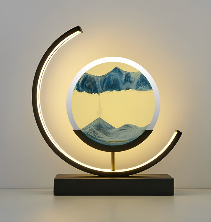 Sandscape - Flödande Sand LED Lampa 3D Kvicksand Nattljus