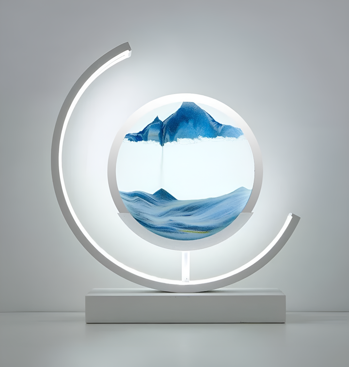 Sandscape - Flödande Sand LED Lampa 3D Kvicksand Nattljus