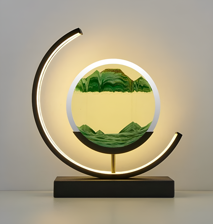 Sandscape - Flödande Sand LED Lampa 3D Kvicksand Nattljus