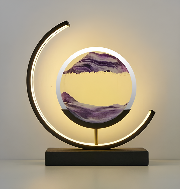 Sandscape - Flödande Sand LED Lampa 3D Kvicksand Nattljus