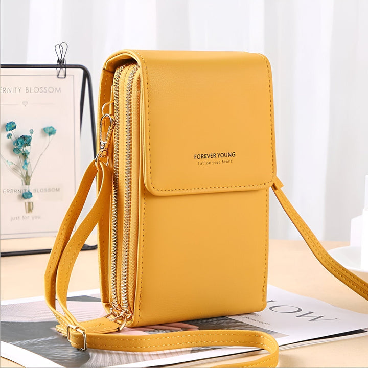 Carry - Stilig Crossbody Plånbok &amp; Mobilhållare Väska