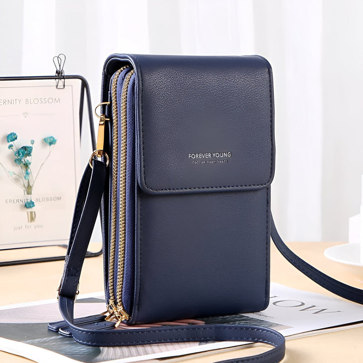Carry - Stilig Crossbody Plånbok &amp; Mobilhållare Väska