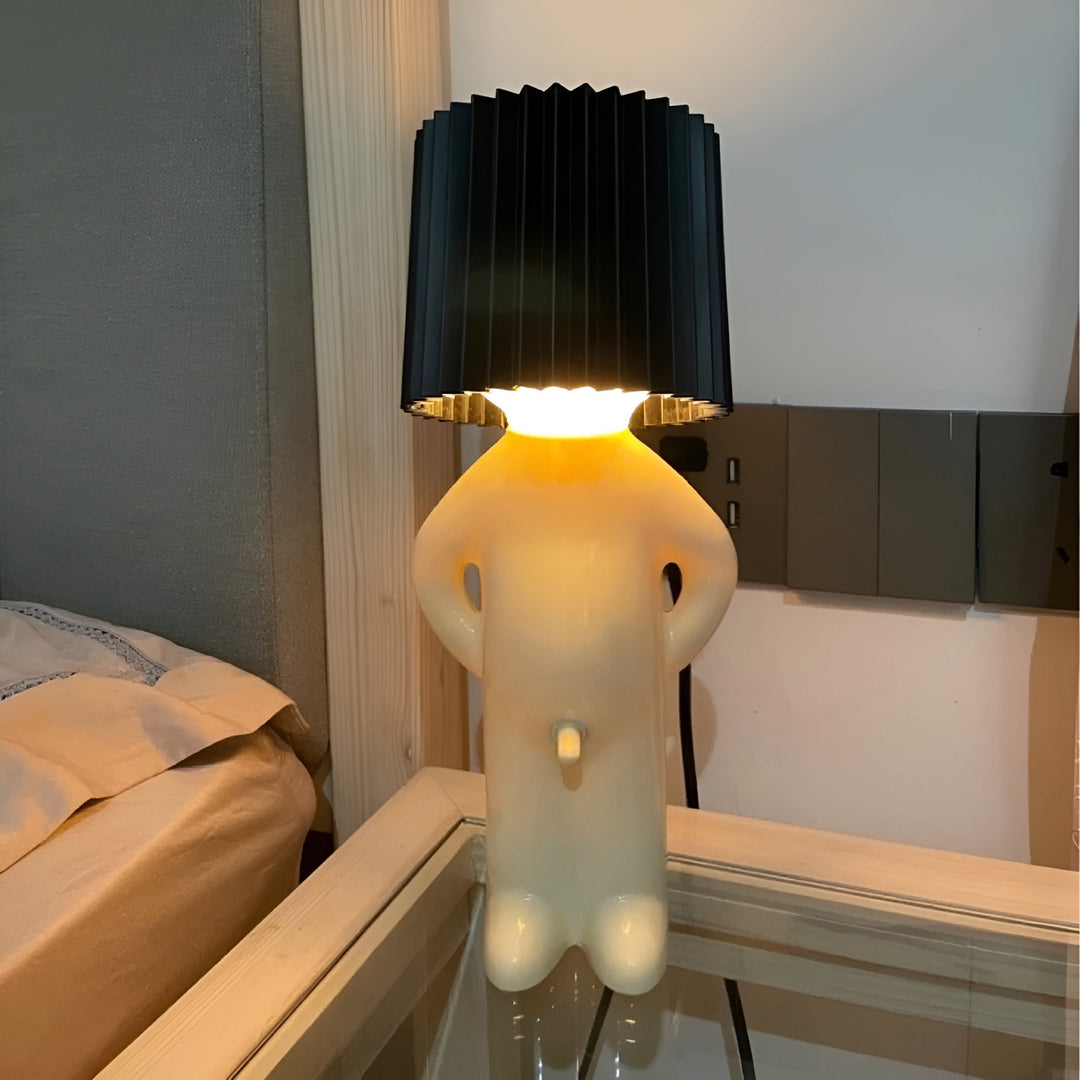 Bordslampa - Kreativ lilla blyga pojke LED-lampa