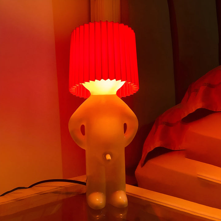 Bordslampa - Kreativ lilla blyga pojke LED-lampa