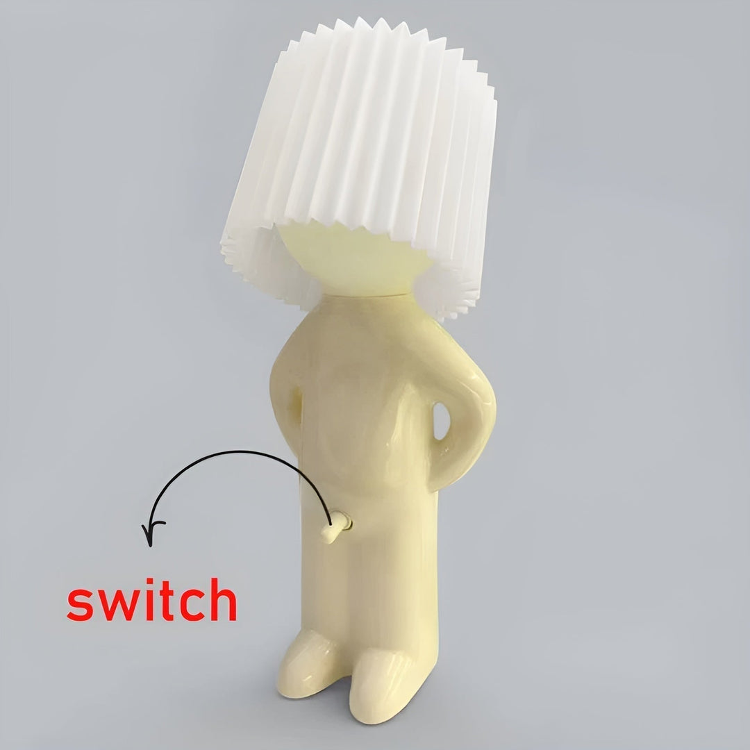 Bordslampa - Kreativ lilla blyga pojke LED-lampa