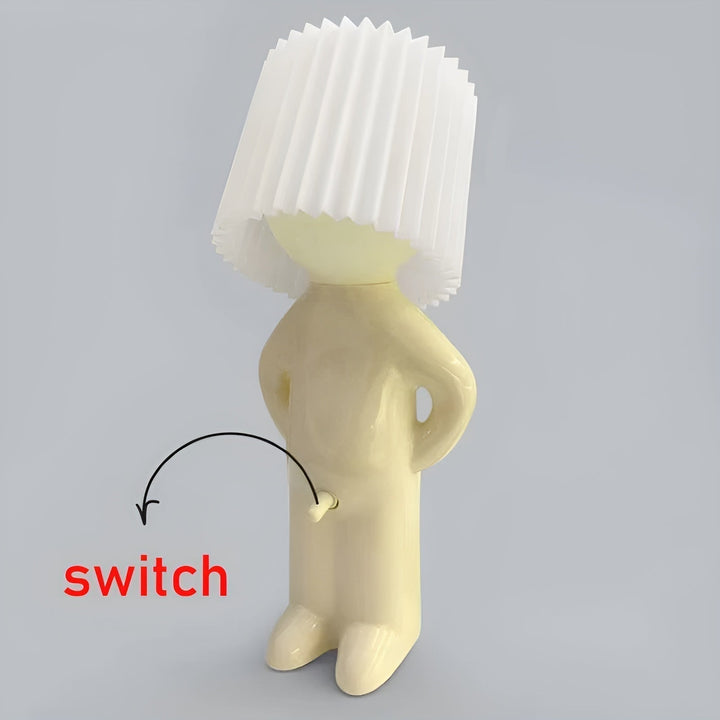 Bordslampa - Kreativ lilla blyga pojke LED-lampa