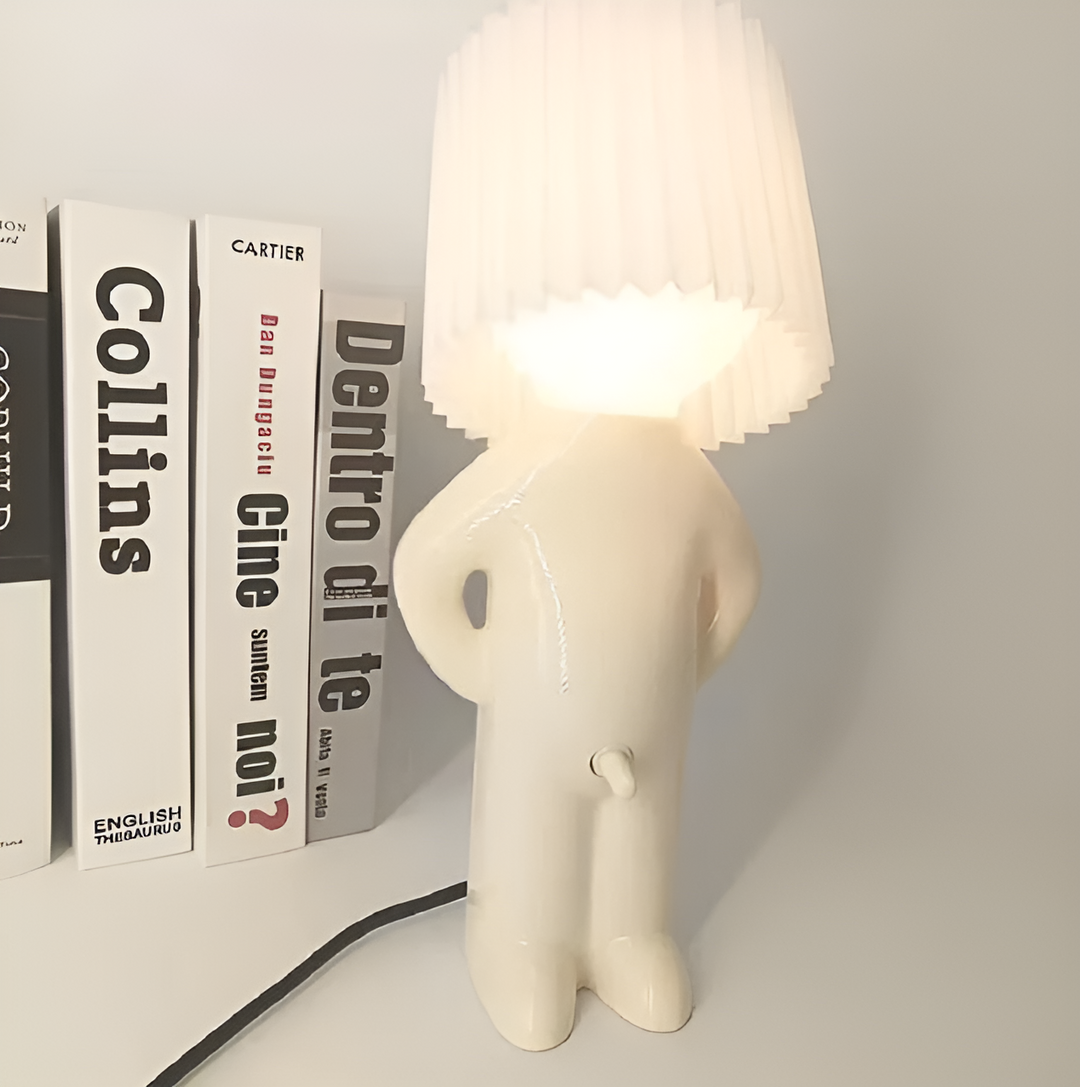 Bordslampa - Kreativ lilla blyga pojke LED-lampa