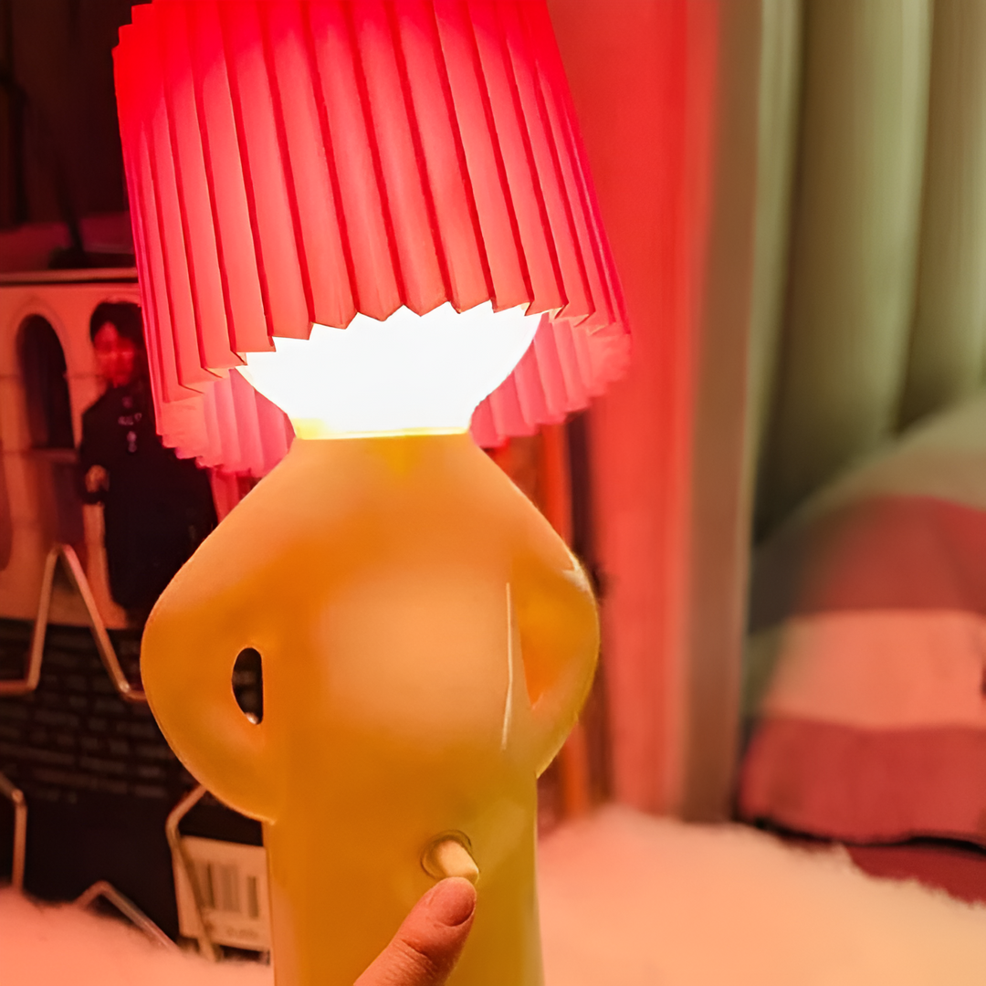 Bordslampa - Kreativ lilla blyga pojke LED-lampa