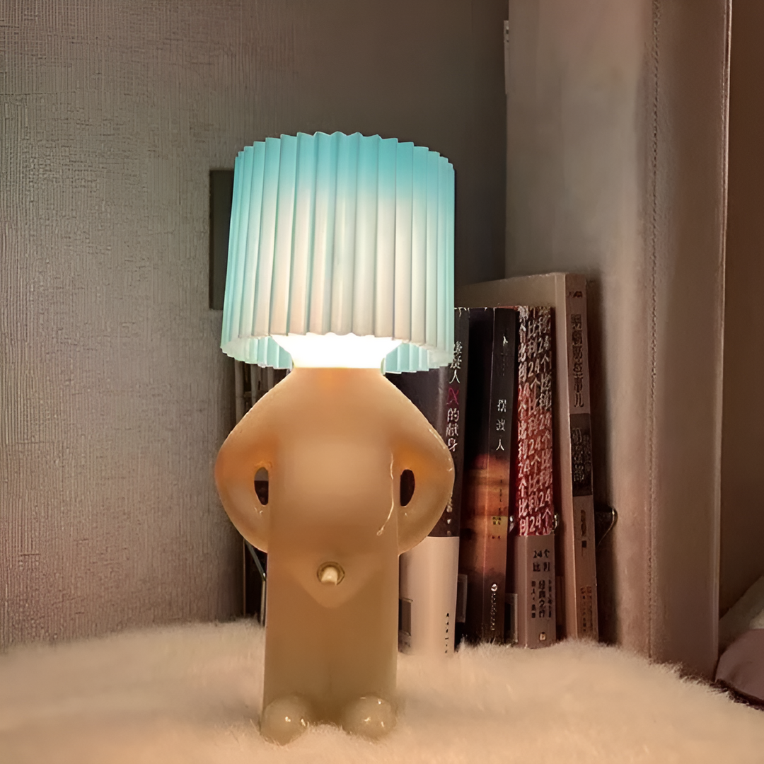 Bordslampa - Kreativ lilla blyga pojke LED-lampa