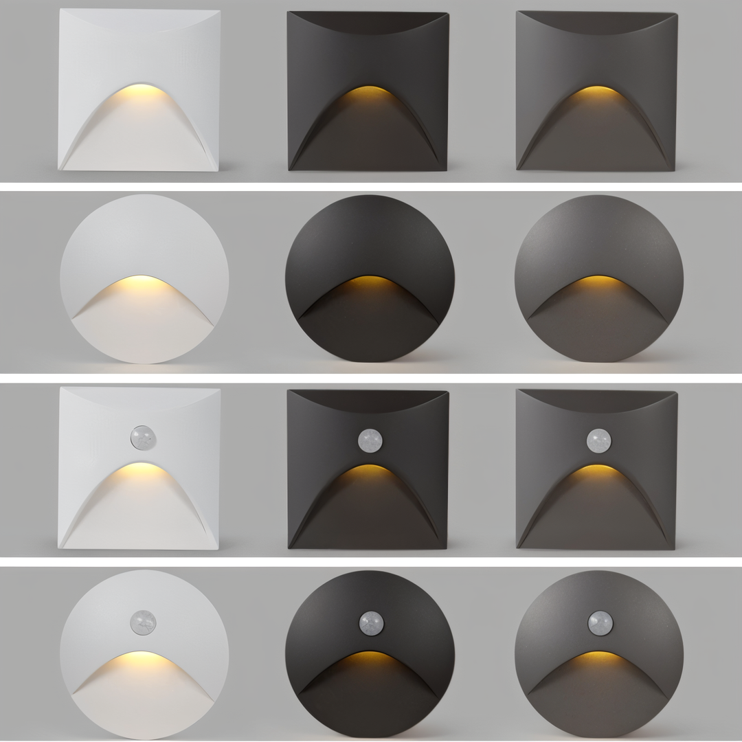 LuminiPath - Vattentät IP65 Vägglampa - Inomhus- och Utomhusvägglampa - Rörelsesensor Vägglampa LED