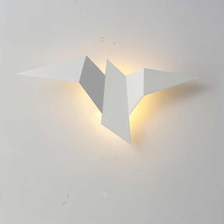OriTori Vägglampa - Geometrisk Origami Fågel Vägglampa - Japansk Stil Vägglampdesign