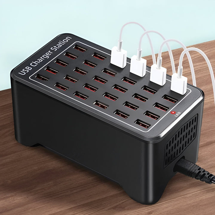 PowerPort Pro 30 - Universell Multi-USB Laddningsstation med 30 portar