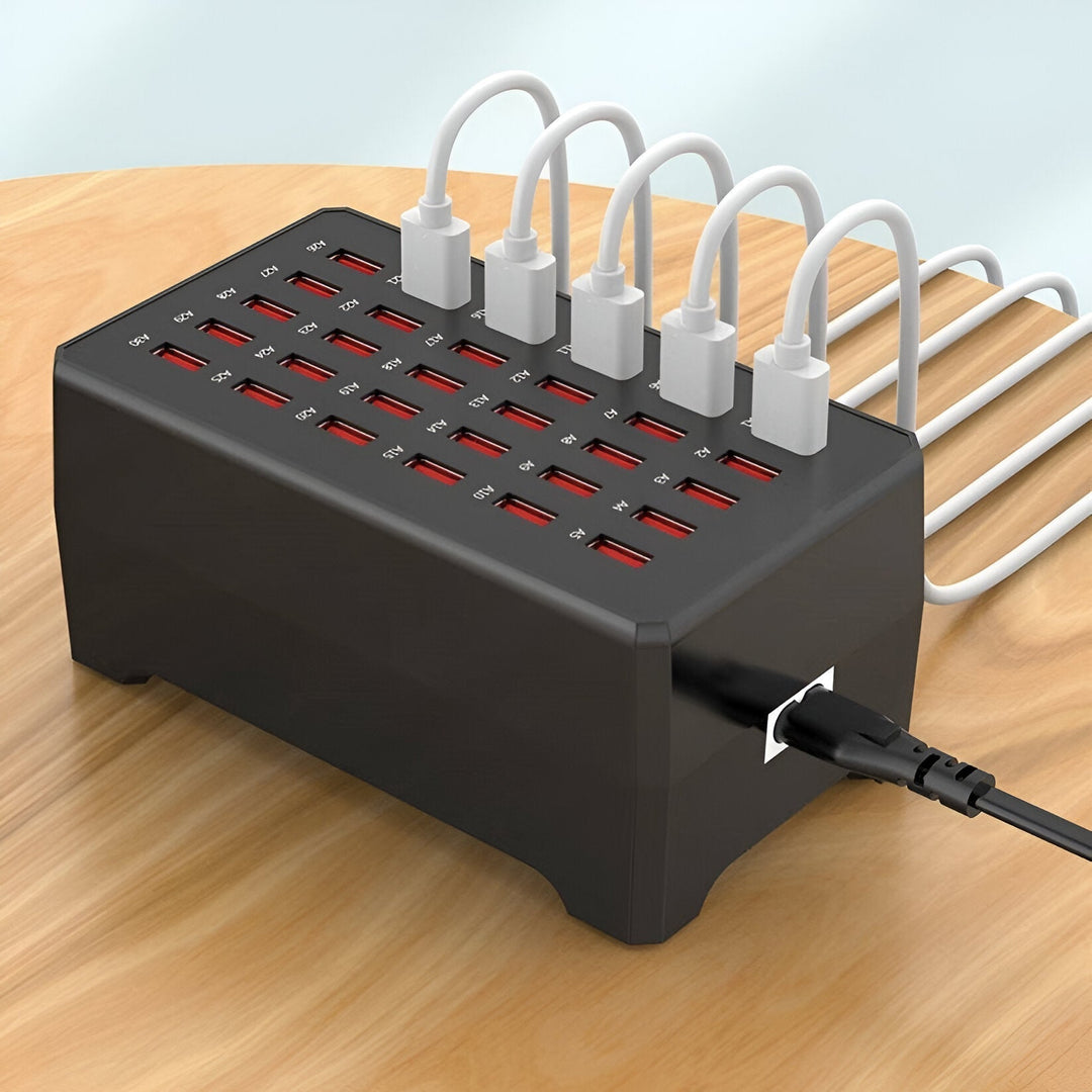 PowerPort Pro 30 - Universell Multi-USB Laddningsstation med 30 portar