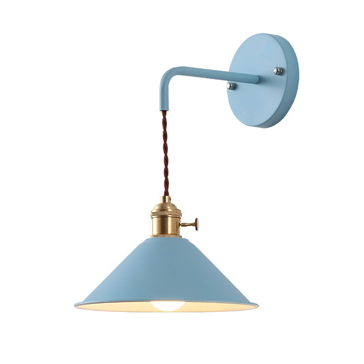 Retro Vintage Vägglampa - Vintage-inspirerad Konformad Metallvägglampa