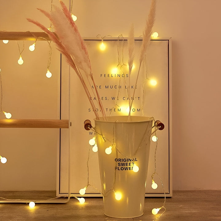 Glittrande Ljus - Dekorativa Bollar, Blommor, Stjärnor, Snöflingor LED Ljus