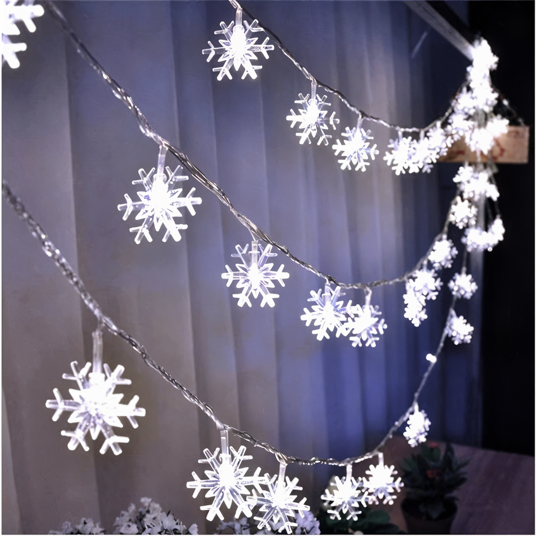 Glittrande Ljus - Dekorativa Bollar, Blommor, Stjärnor, Snöflingor LED Ljus