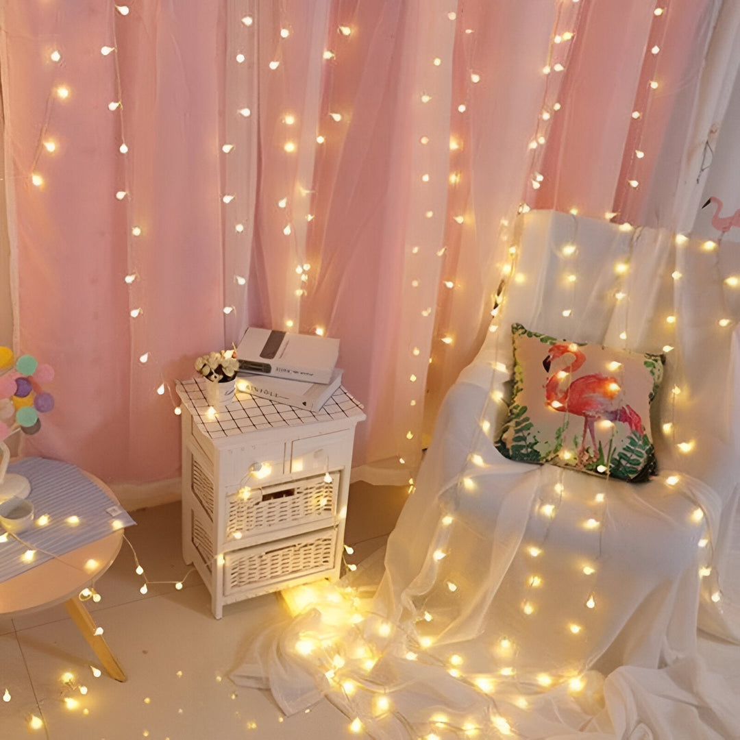 Glittrande Ljus - Dekorativa Bollar, Blommor, Stjärnor, Snöflingor LED Ljus