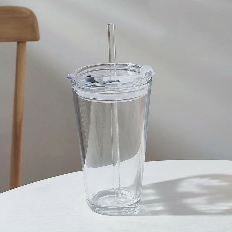 Rund Transparent Borosilikat Glasdricksglas