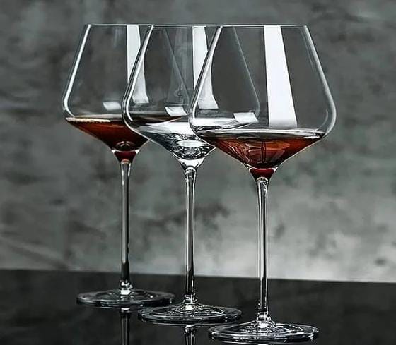 6 st 800 ml Glas Goblet Vin Glas
