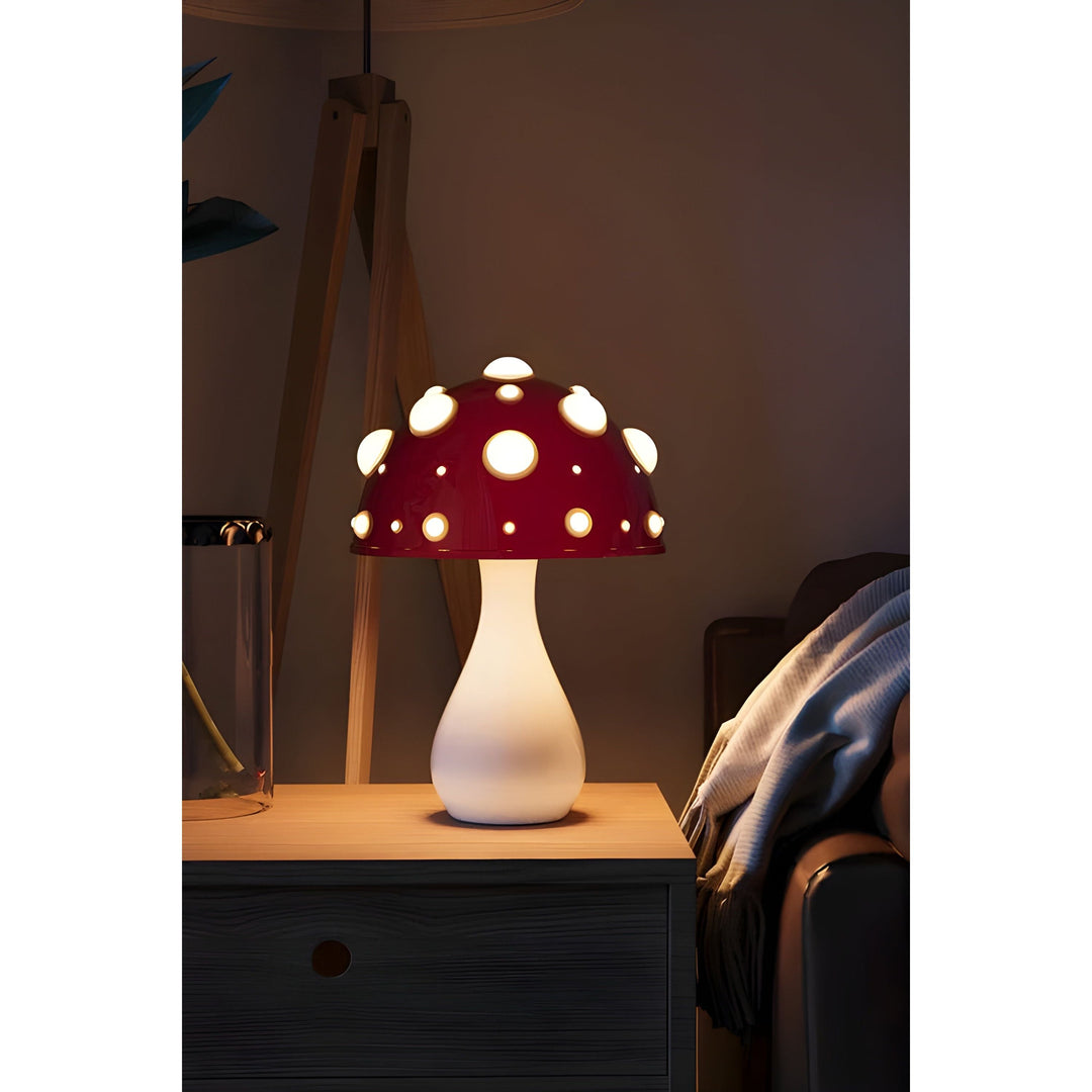 Lampa - Dekorativ Svamp Bordslampa