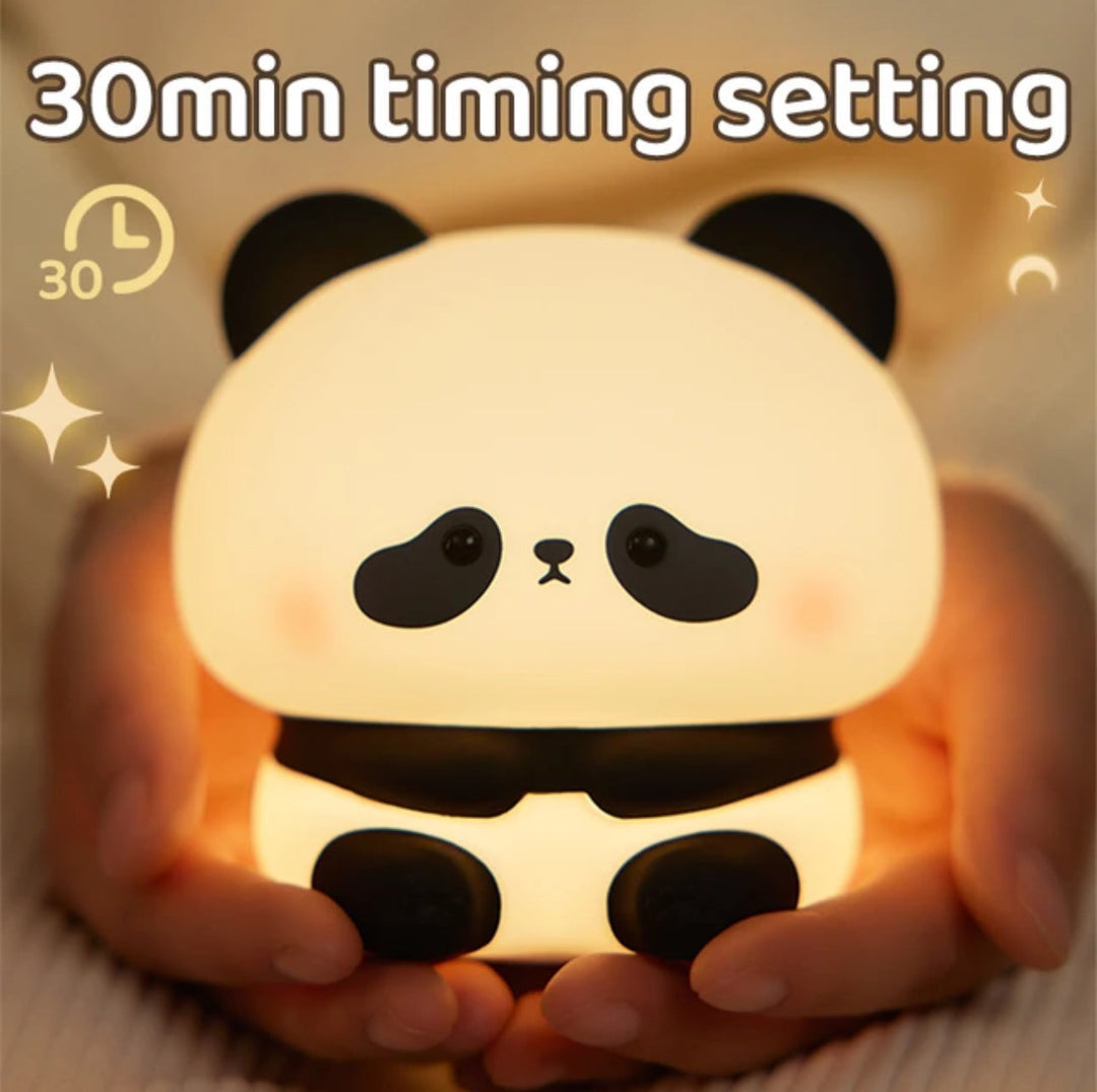 CuddlePanda Nattlampa - färgglad LED Panda för Barn