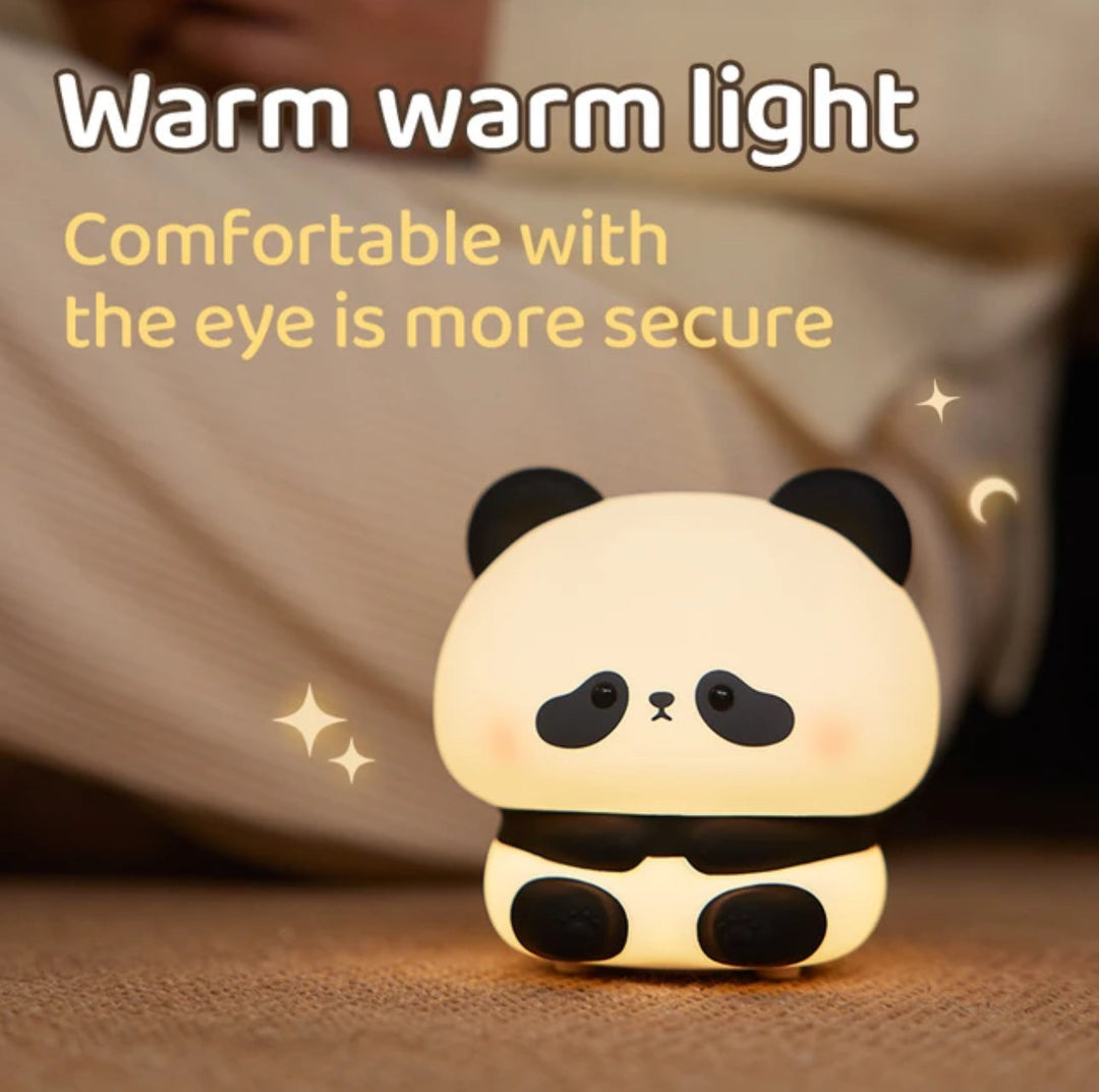 CuddlePanda Nattlampa - färgglad LED Panda för Barn