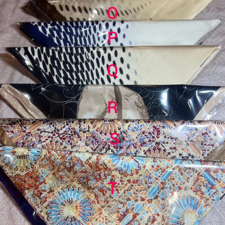Silkesfyrkantig scarf