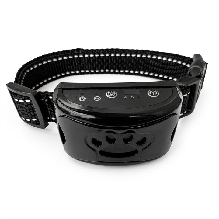 Intelligent anti-bark hundhalsband med ljudvågsteknologi och justerbar passform