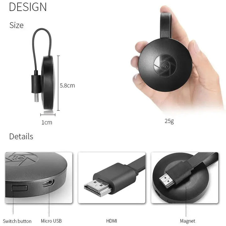 Trådlös HD-Spegeladapter