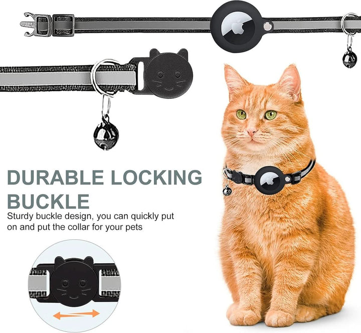 GPS-halsband för katter med reflekterande design