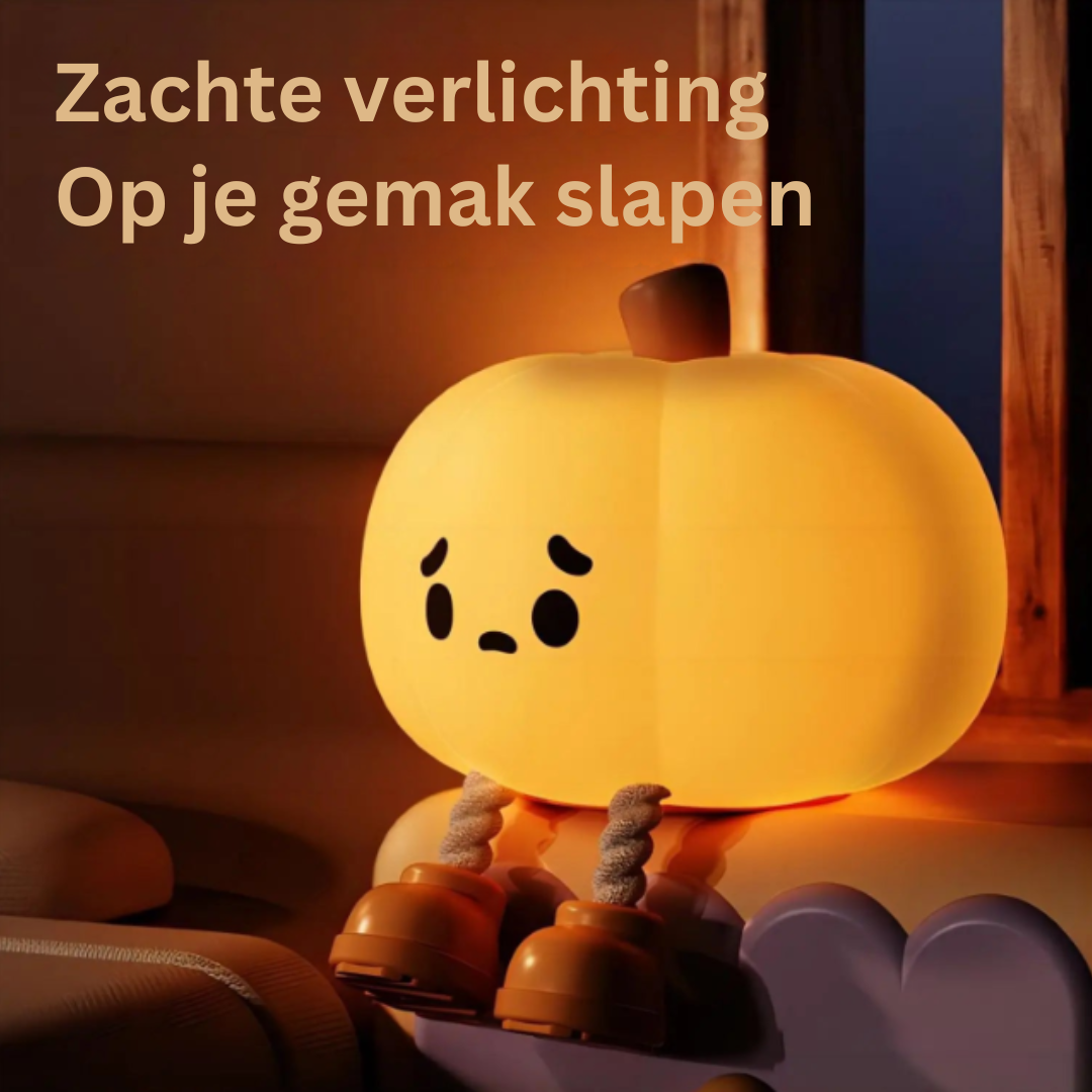 GlowPumpkin Lampa - Atmosfärisk Nattlampa med Varmt Sken