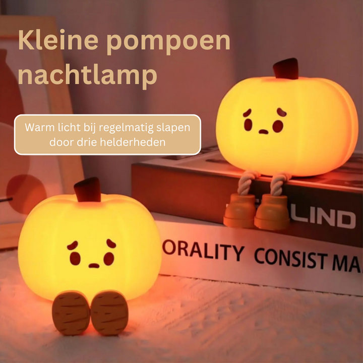 GlowPumpkin Lampa - Atmosfärisk Nattlampa med Varmt Sken