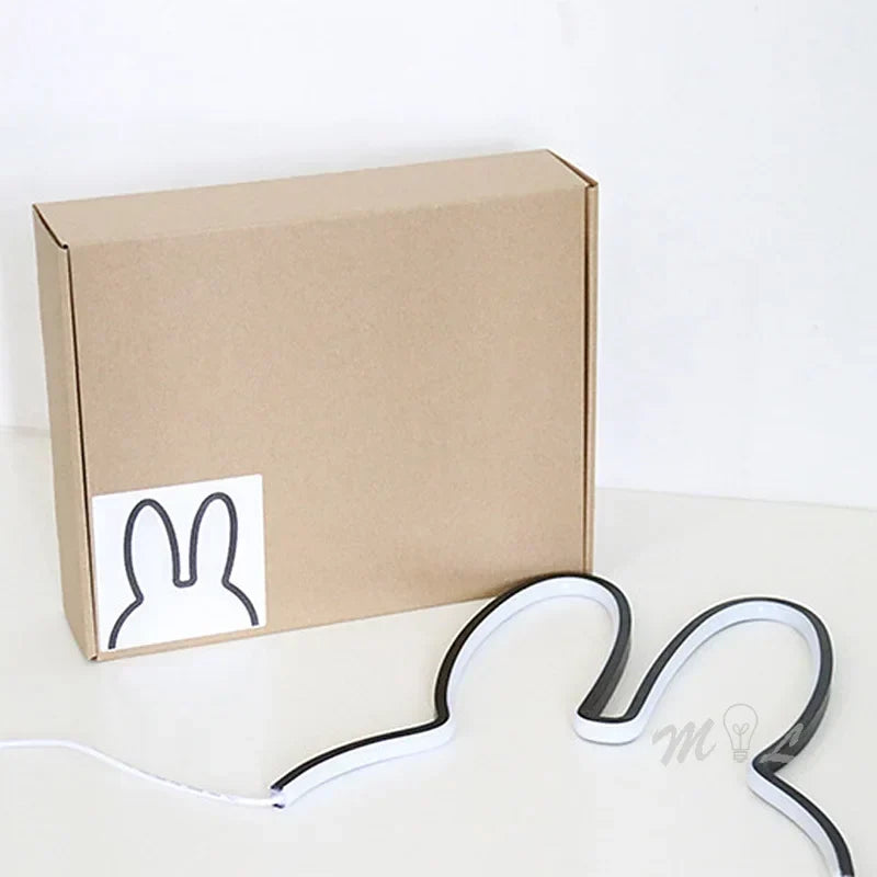 USB-uppladdningsbar kanin nattlampa med ambient belysning - BunnyLight |