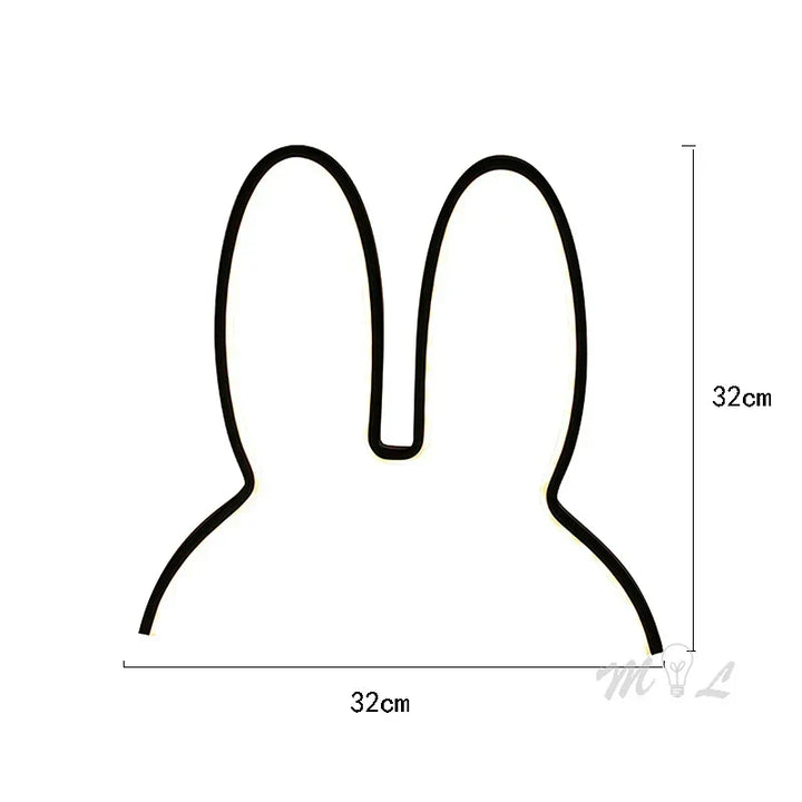 USB-uppladdningsbar kanin nattlampa med ambient belysning - BunnyLight |
