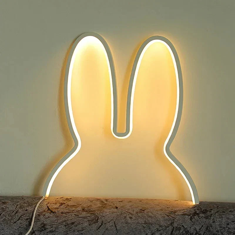 USB-uppladdningsbar kanin nattlampa med ambient belysning - BunnyLight |