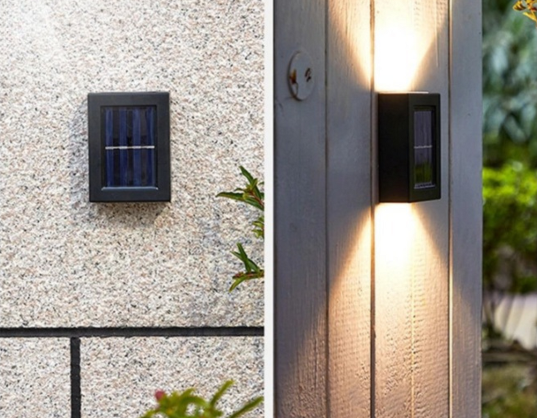 Trådlösa LED Solvägglampor Deluxe | Effektiv och kostnadseffektiv utomhusbelysning
