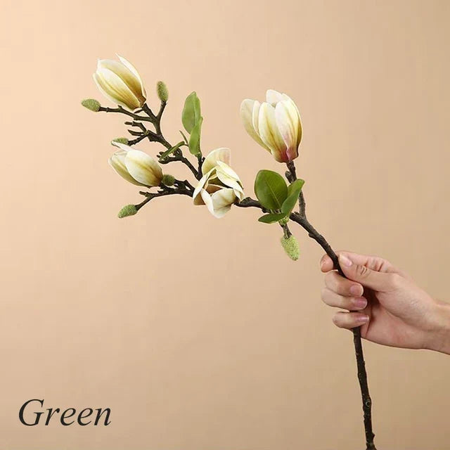 Livaktiga konstgjorda magnoliagrenar