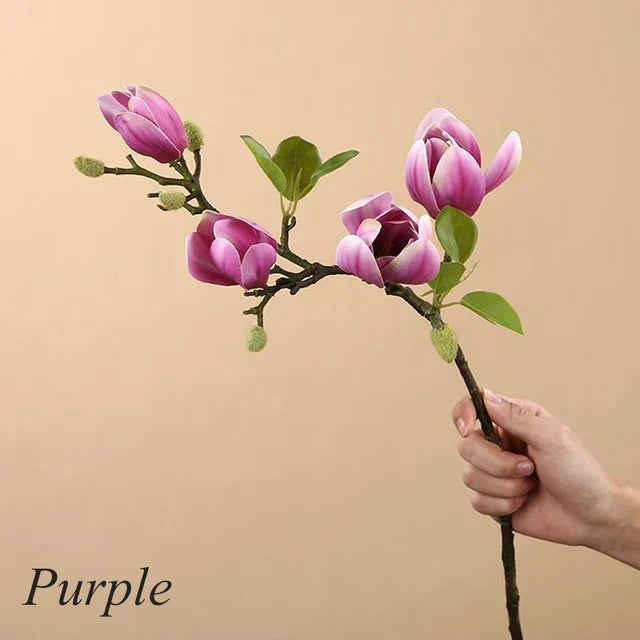 Livaktiga konstgjorda magnoliagrenar